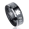 thumbnail image 2 of Black Tungsten Paramedic Ring, 2 of 5
