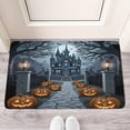 thumbnail image 2 of Evil Pumpkin Ghost Front Door Mat,Durable Absorbent Happy Halloween Mat 17x30 Inch Floor Mat for Kitchen Nursery Floor Entryway Rug, 2 of 6
