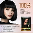 thumbnail image 2 of Herbishh Hair Color Shampoo for Grey Hair – Hair Dye Shampoo with Bio-Active Ingredients – Long Lasting Color – Travel-Friendly Pack (20 x 30ml Sachets) + 5 Pack Hair Mask Sachets (Black), 2 of 5