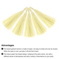 thumbnail image 4 of Uxcell 20Pcs Cream Tassel Garland Banner w Rope for Wedding Birthday Party Decoration, 4 of 6
