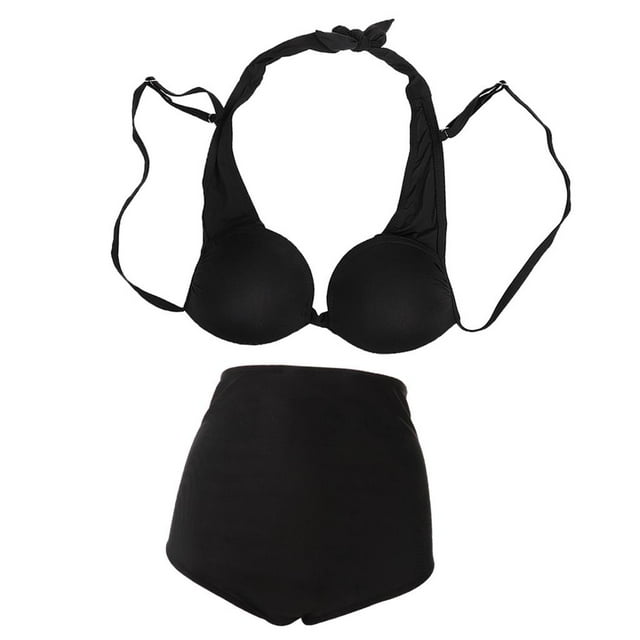 Bañador Trajes De Mujer Acolchados Bikini Lindo Ropa Playa Ajustable Halter METRO