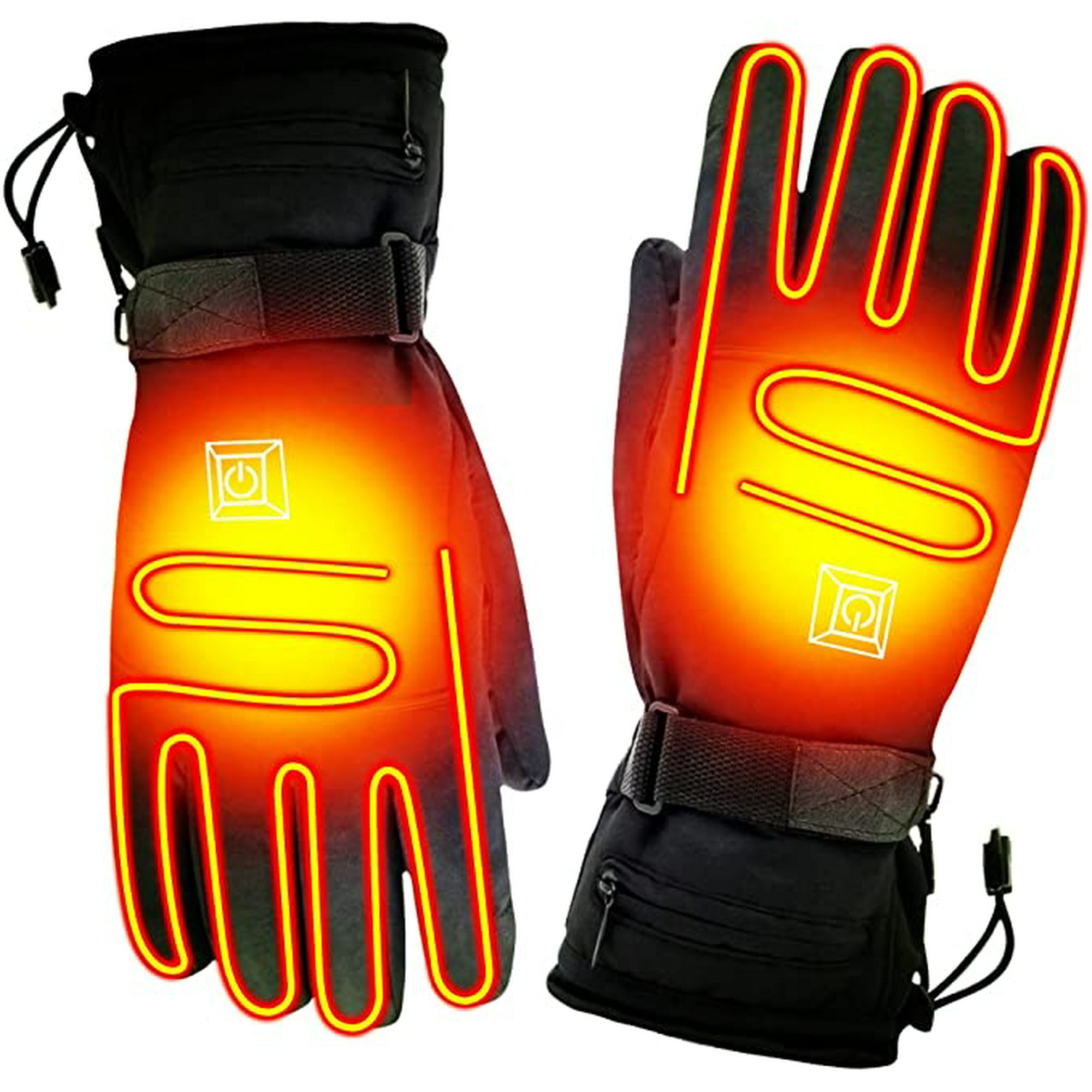 Rechargeable Electric Heated Gloves,Touchscreen Waterproof Cold