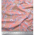 thumbnail image 1 of Soimoi Cotton Voile Fabric Leaves & Wild Flower Floral Print Fabric by The Yard 42 Inch Wide, 1 of 3