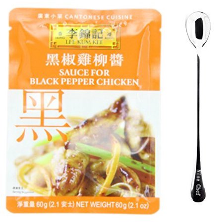 NineChef Bundle - Lee Kum Kee Black Pepper Chicken (3 Pack) + 1 NineChef Brand ChopStick