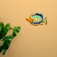 thumbnail image 5 of WLPZXP Coastal Ocean Sea Metal Fish Hanging Wall Art Decor Sculpture for Outdoor or Indoor Orange, 5 of 9