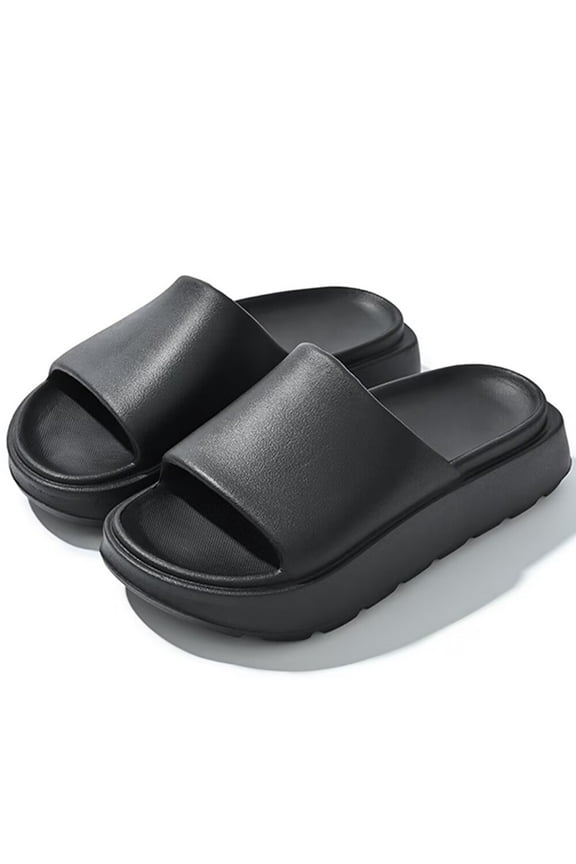 Platform Sandals Women Feather Cloud Slippers Quick Drying Shower Slides for Bathroom