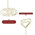 thumbnail image 4 of Table Number Holders 220mm Tall 70mm Base Width Heart Golden, 12 Pieces, 4 of 5