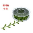 thumbnail image 2 of Ultrasonic Embossed Leaf ribbon Leaf Lace Decorative Strip Gift Box Packing Tape Olive Green Leaves Trim Ribbon, 2 of 5