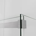 thumbnail image 3 of Vinnova Spezia 48" W x 76" H Double Sliding Frameless Glass Shower Enclosure Nickel, 3 of 14