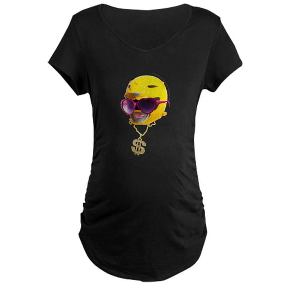 CafePress - Power Rangers Yellow Ran Women's Maternity T Shirt - Maternity Dark T-Shirt