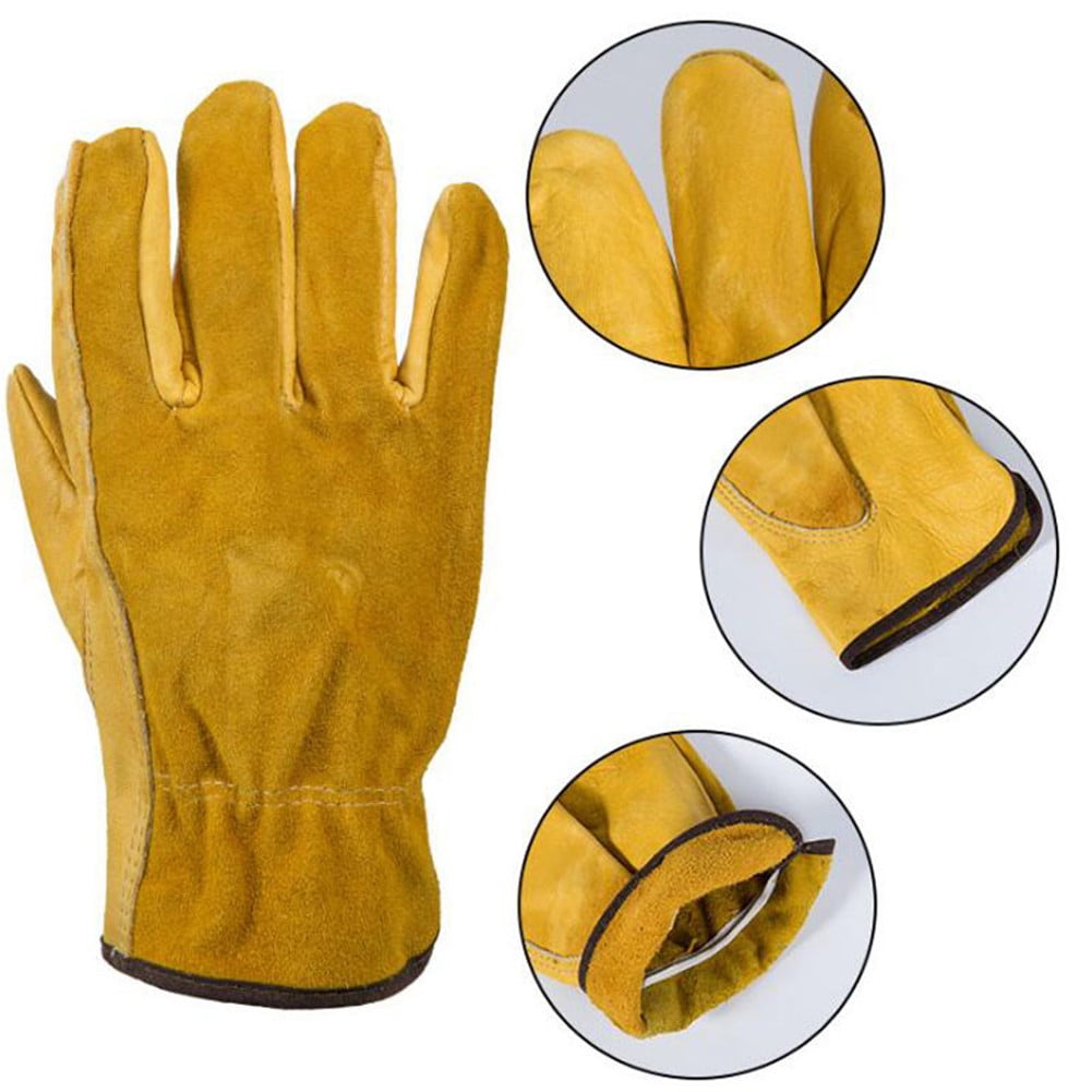 Heavy Duty Gardening Gloves Compatible Men And Women, 1 Pair Of Thorn  Resistant Leather Work Gloves, Waterproof, Thin And Reincompatibleced Work  Glove