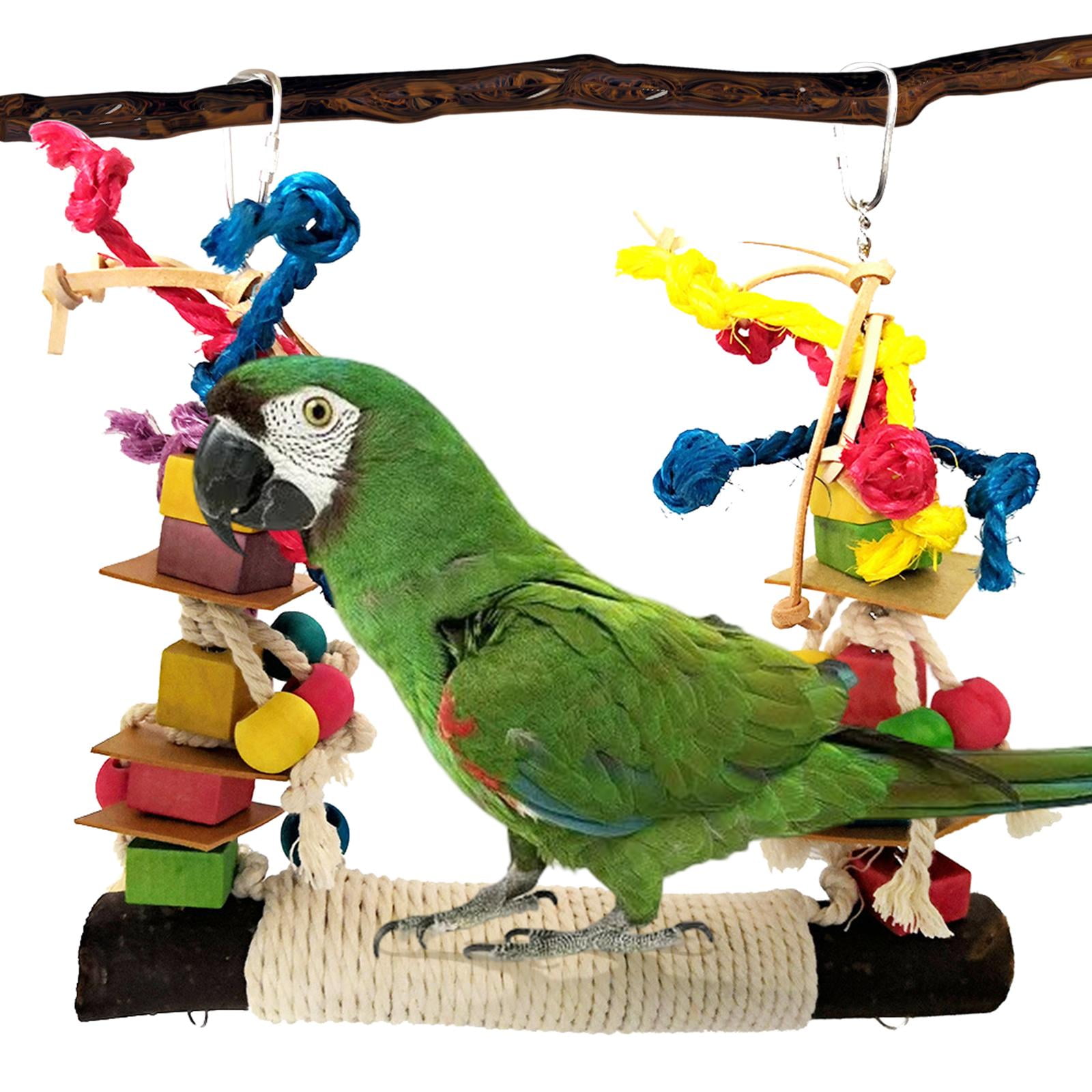 Parrot Swings Birds Chewing Toy Nest Swing Cotton Rope Pet Cage Hanging