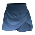 thumbnail image 6 of Sevevn Women's Summer Pleated Tennis Skirts Athletic Stretchy Short Yoga Fake Two Piece Trouser Skirt Shorts, 6 of 6