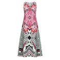 thumbnail image 4 of FcBaudy Robe Sans Manches Col Rond, Robes d'Été pour Femmes, Robes Mode Féminine Été Confortable Robe Sans Manches Col Rond Robe Femme, 4 of 8