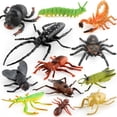 thumbnail image 3 of Juego de figuras de insectos realistas de PVC, 24 unidades, modelos de insectos, juguetes para niños, 3 of 3