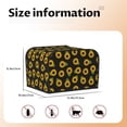 thumbnail image 4 of KLL Sunflowers Print 4 Slice Toaster Dust Covers Kitchen Small Appliance Cover with 2 Pockets,Can hold Jam Spreader Knife & Toaster Tongs (12.4 x 10.6 x 8.2), 4 of 6