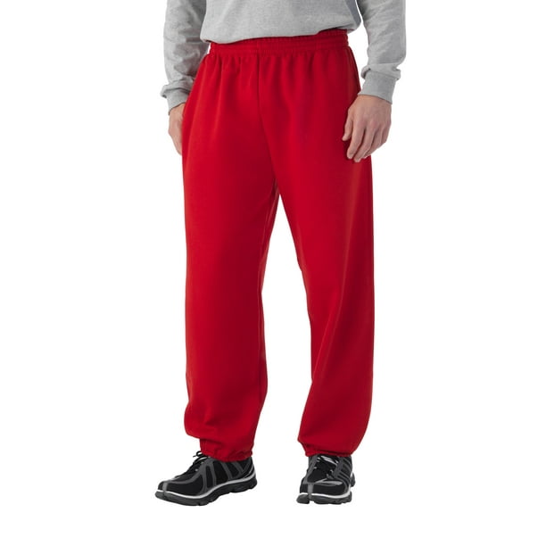 fruit of the loom men's sweatpants elastic bottom