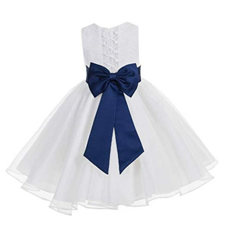 

Ekidsbridal White Lace Organza Flower Girl Dress Toddler Girl Dresses Christening Dresses Evening Gown Girl Lace Dresses Princess Dresses Pageant Gown Communion Dress Baptism Dress Ballroom Gown 186T