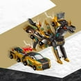 thumbnail image 4 of Magnetic Robocar Set,Collision Transforming Dinosaur Car Toy, 2 in 1 Magnetic Transforming Cars & Robot Toy with Collision Transformation,Magnetic Cars Transform Gift(Yellow), 4 of 9