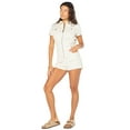thumbnail image 3 of Celebrity Pink Juniors Zip Front Denim Romper, Sizes XS-XXXL, 3 of 5