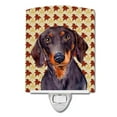 thumbnail image 1 of Carolines Treasures LH9088CNL Dachshund Fall Leaves Portrait Ceramic Night Light, 1 of 1