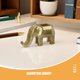 thumbnail image 3 of Greenadscape De Elefante Geométrica En Resina Para Escritorio Con Lápices Y Soporte Móvil, 3 of 8