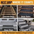 thumbnail image 4 of Ottomanson Bullnose Stair Treads 10" x 30" (5 Pack) – Outdoor Rubber Stair Mats, Black Square Edge, 4 of 8