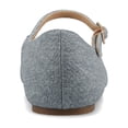 thumbnail image 4 of Journee Womens Carrie Buckle Square Toe Mary Jane Dress Flats, Widths Available, 4 of 10