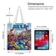 thumbnail image 5 of Monsters University Bolso de tela con estampado de lienzo para mujer, bolsa de compras reutilizable y estética, con cremallera interior, regalo para mujer, 35 × 40 cm., 5 of 6