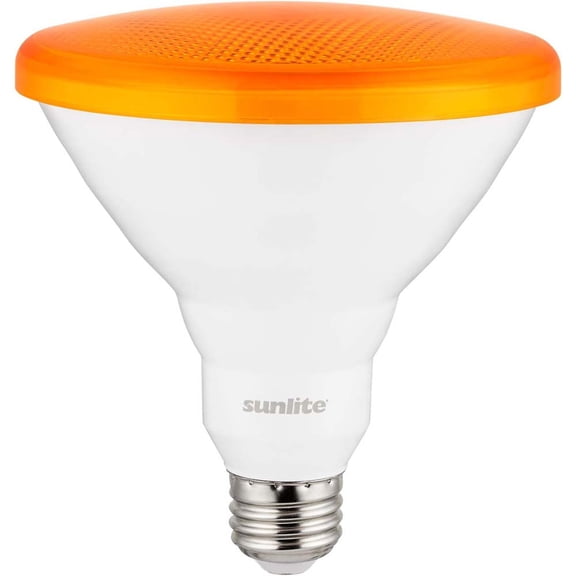 Sunlite 12w LED PAR38 Orange Decorative Holiday Lighting E26 Base Spot Bulb