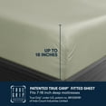 thumbnail image 4 of Serta 6-Piece 800 Thread Count Green Cotton Rich Adult Bed Sheet Set, King - Deep Pocket, 4 of 9