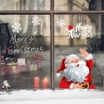 thumbnail image 6 of SDJMa 1 Sheet Christmas Window Clings Stickers, Reusable Happy New Year Snowflake Santa Claus Self Adhesive Window Decals for Indoor Outdoor Xmas Holiday Home Decor, 6 of 6