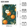thumbnail image 2 of FORMRS 1-Subject Spiral Notebook 8" x 5" College Ruled 60 Refillable Sheet A5 Hard Cover, Retro Floral Orange, 2 of 7