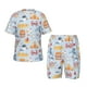 thumbnail image 1 of Balery Cute Shark Conjunto de Pijama Infantil de Manga Corta con Estampado – Ropa de Dormir de Algodón Suave-X-Large, 1 of 6