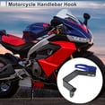 thumbnail image 2 of Gancho colgante para motocicleta Cuadrado Soporte para casco de motocicleta Equipaje Bolsa para scooters bicicletas Azul 125mm de longitud, 2 of 7