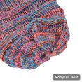 thumbnail image 6 of IC ICLOVER Winter Hat Ponytail Beanie Hat for Women, Soft Stretch Cable Knit Messy Bun Beanie,Trendy and Warm - Multicolor, 6 of 8