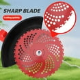 thumbnail image 2 of Circular Saw Blade for Weed Trimmers, 9" X 36 Teeth Carbide Tip Brush Blades with Adapter Kit, Steel Wire Grass Trimmer Head, Weed Wacker Blade for Most Brush Cutter,Trimmer,Weeder, 2 of 7