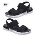 thumbnail image 4 of Jumpingount 1 par de zapatos con correas elásticas, sandalias deportivas de moda de verano, calzado informal, sandalias, regalos para novias, viajes Calzado Negro  Größe 37 Jumpingount AP011265-03, 4 of 6
