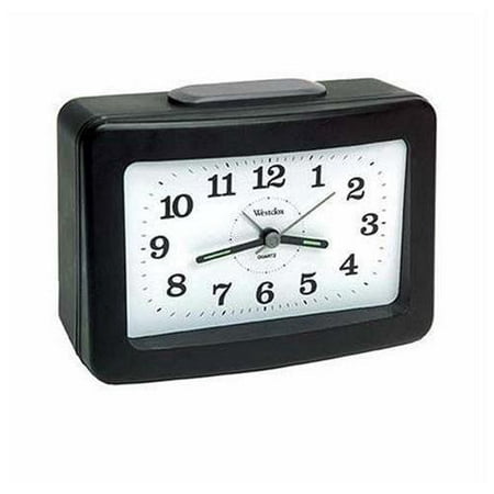 Westclox Loud Bell QA Alarm Clock with Silent Movement, 5.25W x 22.6D x 3.7H (Best Loud Alarm Clock App)