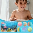 thumbnail image 4 of Funny Handmade Ocean Bath Bomb Set,Colorful Fizzy Balls with Mini Figurines, 4 of 7