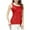 Red, variant on Tank Tops for Women Sequin Slim Round Neck Tank Top Gray 2XL