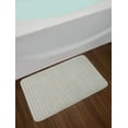 thumbnail image 2 of Geometric Bath Mat, Rhombuses with Star Pattern Contemporary Style Shapes and Greyscale Backdrop, Plush Bathroom Decor Mat with Non Slip Backing, 29.5" X 17.5", Ivory and Grey, by Ambesonne, 2 of 2