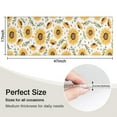 thumbnail image 5 of White Sunflower Leaf Seed Pattern Kitchen Rug Mat,Kitchen Runner Rugs Non Skid Washable,Decorative Kitchen Floor Mats for Kitchen,Sink,Laundry,17"X47", 5 of 5