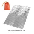 thumbnail image 3 of Couverture d'Urgence Portable Réfléchissante Chaude Coupe-Vent Imperméable Accessoires de Randonnée Imperméable Camping Extérieur Survie Couvertures Sac de Couchage Argent, 3 of 6