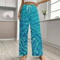 thumbnail image 2 of 3D Ocean Seawater Beach Water Pajama Pants Comfortable Elastic Waist Pajamas Fashion Sleepwear Bottoms Plus Size Homewear, 2 of 6