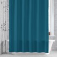 thumbnail image 4 of Solid Dark 36x78 Inches Waterproof Shower Curtain, Teal Bath Curtain Set with 12 Hooks Washable Shower Curtains for Bathroom Bathtub Decor, 4 of 9