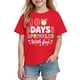 thumbnail image 2 of Blusas y camisas de manga corta con cuello redondo para niños y niñas, camisetas gráficas de manga corta, blusas con estampados bonitos para la temporada escolar., 2 of 9