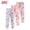 Navy-2, variant on Girls Floral Leggings 3 Pack Navy Little Girls Polyester Stretchy Pants Elastic Waistband Kids Casual Bottoms,Size 2-3T