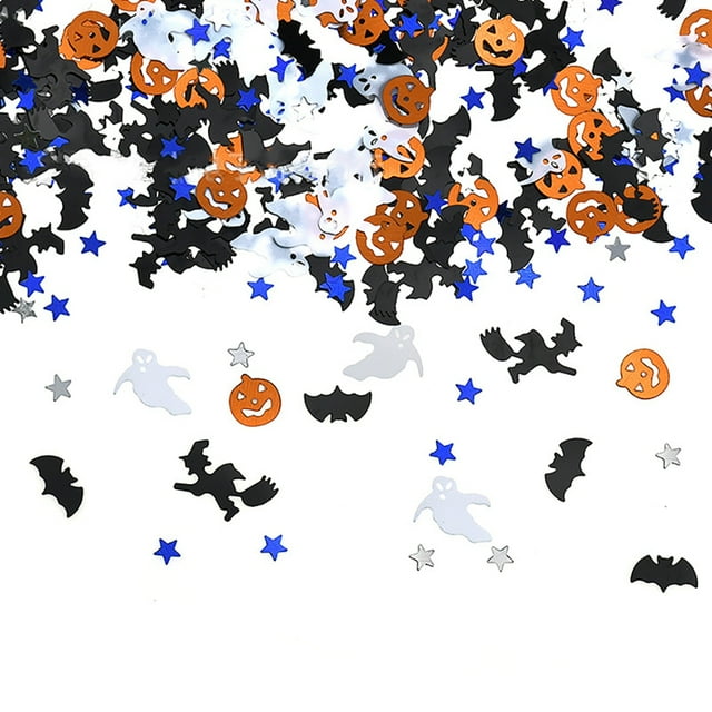 Confettis d'Halloween Fantôme Feuille d'Érable Toile d'Araignée Citrouille Confettis Table Confettis