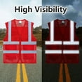 thumbnail image 2 of TOPTIE US Size Big High Visibility Mesh Safety Vest with Pockets Soft Breathable, 2 of 10